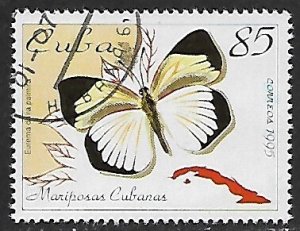 Cuba # 3649 - Butterfly : Barred Yellow - unused CTO.....{R5}