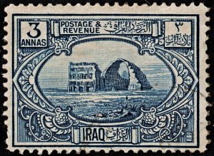 3722 IRAQ: 3a Blue slate 1923. SG45 Sc5 Mi23. . MM mint. c£7