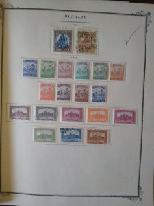 collection on pages Hungary 1919-33 CV $87