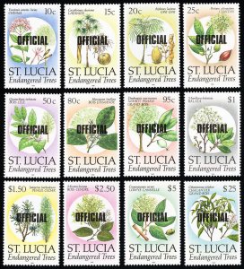 St Lucia Stamps # O28-39 MNH XF