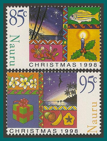 Nauru 1998 Christmas, MNH 460-461,SG491-SG492