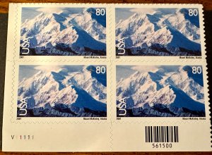 US # C137 Mt McKinley PB 80c airmail 2001 Mint NH