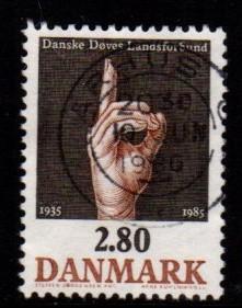 Denmark -  #786 Sign Language - Used