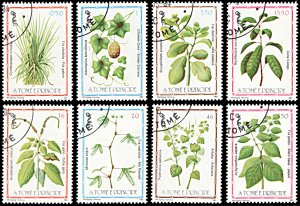 Saint Thomas and Prince 714-721, CTO, Medicinal Plants