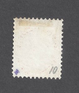 Canada # 14ii USED 1c ROSE SHADE QUEEN VICTORIA PERF 12 BS27323