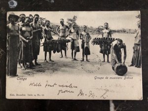 1905 Victoria Canada RPPC Postcard Cover Congo Playing Bakua To USA