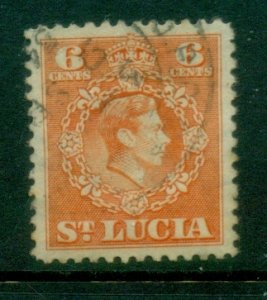 St Lucia 1949 KGVI Portrait 6c FU