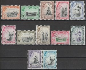 SWAZILAND 1961 SG 78/89 USED Cat £55