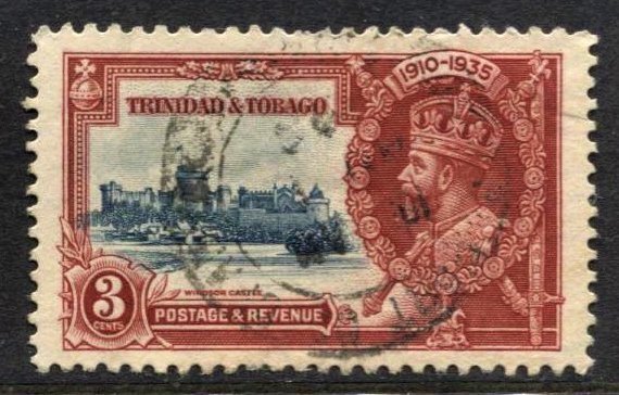 STAMP STATION PERTH - Trinidad & Tobago #44 KGV Silver Jubilee Used