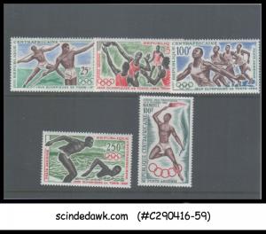 CENTRAL AFRICA - 1964 XVIII OLYMPIC GAMES, TOKYO - 5V  -MINT NH