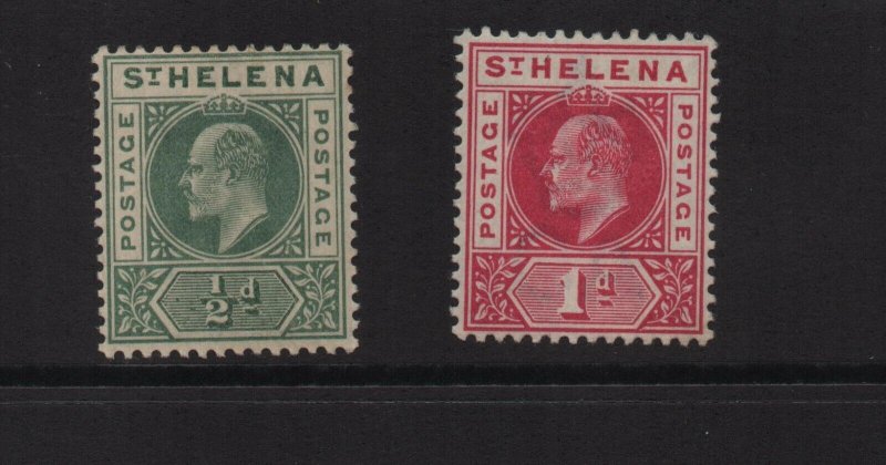 St Helena 1902 SG53/4 lightly mounted mint set of 2