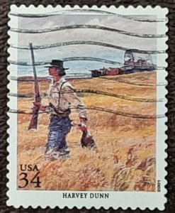 US Scott # 3502o; used 34c Am. Illustrators from 2001; VF centering; off paper