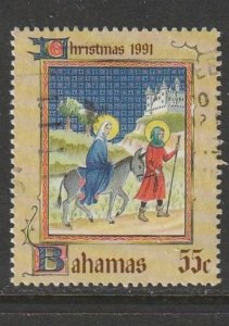 1991 Bahamas - Sc 737 - used VF - 1 single - Christmas