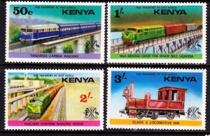 Kenya 1976 Tanzania-Zambia Railway Complete Mint MNH Set SC 64-67
