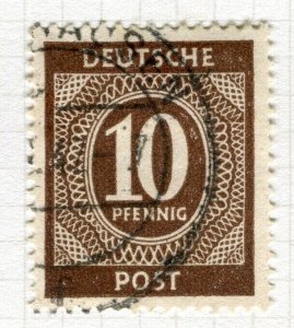 GERMANY BERLIN British/US Zone 1946 numeral issue used hinged 10pf. value