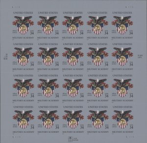 2002 US Scott #3560, 34c Military Academy, Sheet of 20 MNH