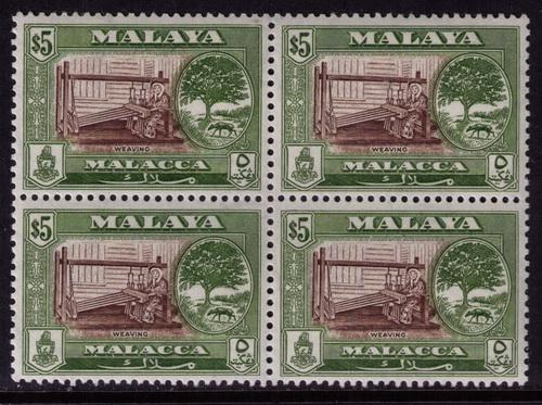 Malaya - Malacca #  66  Mint VF NH Bl 4 Cat $ 48