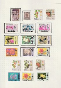 Malaya States Korea Burma Mid Period M&U Collection (Aprx 200+Items)BR555
