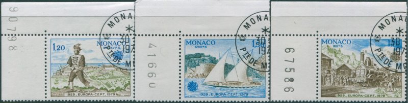 Monaco 1979 SG1395-1397 Europa set FU