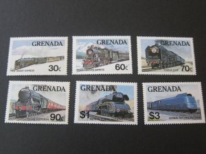 Grenada 1982 Sc 1120-5 Train set MNH