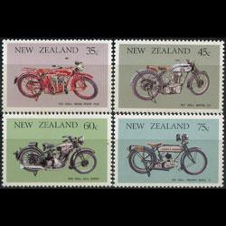 NEW ZEALAND 1986 - Scott# 846-9 Motorcycles Set of 4 LH