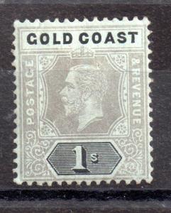 Gold Coast KGV 1920 1/- mint MH (olive back) SG79C WS3542