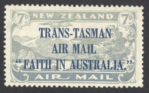 New Zealand Sc# C5 MH 1934 7p Air Post