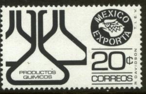 MEXICO Exporta 1110 20¢ Chem flasks Unwmkd Fosfo Paper 1 MINT, NH. VF.