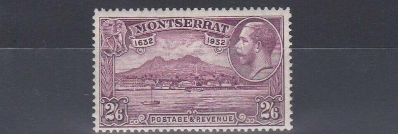 MONTSERRAT  1932  S G 92  2/6     PURPLE      MH   