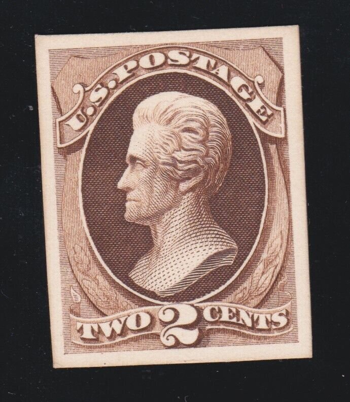 US 157P4 2c Jackson Proof on Card XF NH (-005)