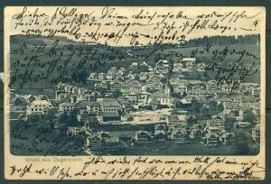 Switzerland  1905  Degersheim PPC - to Wurttemburg