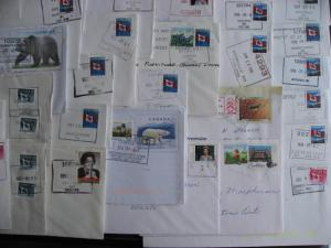 Canada batch of 65 POCON cancel covers, all over the country!! See pictures!