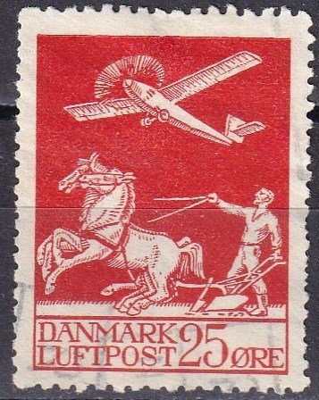 Denmark #C3  F-VF Used CV $72.50 (Z6298)