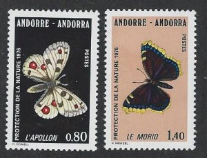 FRENCH ANDORRA mnh SC. 251-252