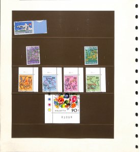 Switzerland lot of VFU stamps 1988 (100)