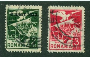 Romania 1929 #O4 & O5 U SCV(2024)=$0.50