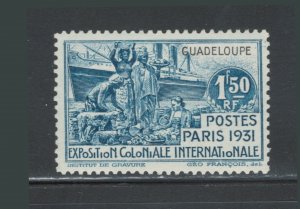 Guadeloupe 1931 Colonial Exposition Omnibus Issue 1.50fr Scott # 141 MH