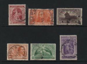 New Zealand #165 - #170 VF Used Set