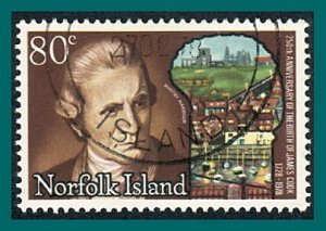 Norfolk Island 1978 Captain Cook, 80c used  #241,SG219