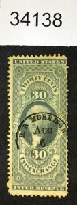 MOMEN: US STAMPS #R REVENUE USED LOT #34138