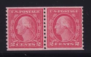 492 Pair VF+ original gum mint never hinged with nice color  ! see pic !