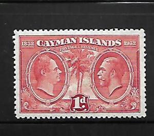 CAYMAN ISLANDS, 71, MINT HINGED, KING WILLIAM IV, KING GEORGE V