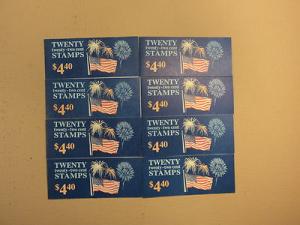 USPS Scott 2276a 22c 1987 Flag Over Fireworks 8 Books Of ...