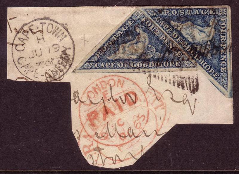 CAPE OF GOOD HOPE 13b Used '63 4d steel-blue $650.00