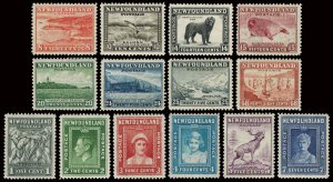 Newfoundland Scott 253-266 Mint never hinged.