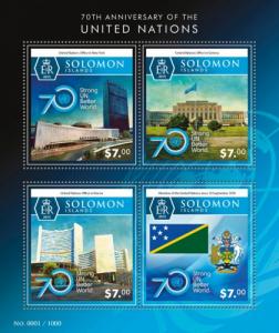 SOLOMON ISLANDS 2015 SHEET UNITED NATIONS slm15514a