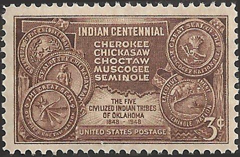 # 972 MINT NEVER HINGED INDIAN CENTENNIAL