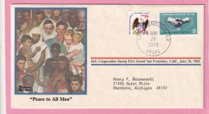 1979 PEACE TO ALL MEN NORMAN ROCKWELL SOUVENIR COVER