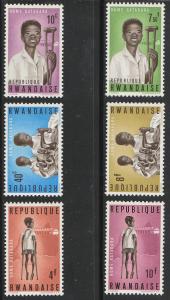 Rwanda Gatagara Home (Scott # 70-75) MNH