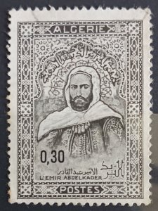 1968 Algeria 384 Emir Abd el-Kader Famous People 0.30 Dinar Black Used